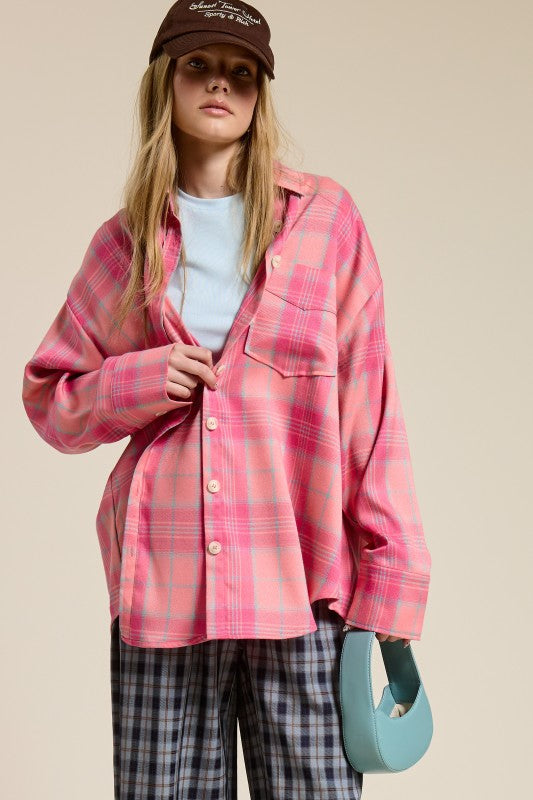 Corinne Flannel Top