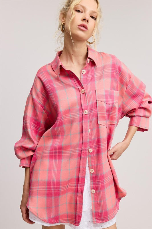 Corinne Flannel Top