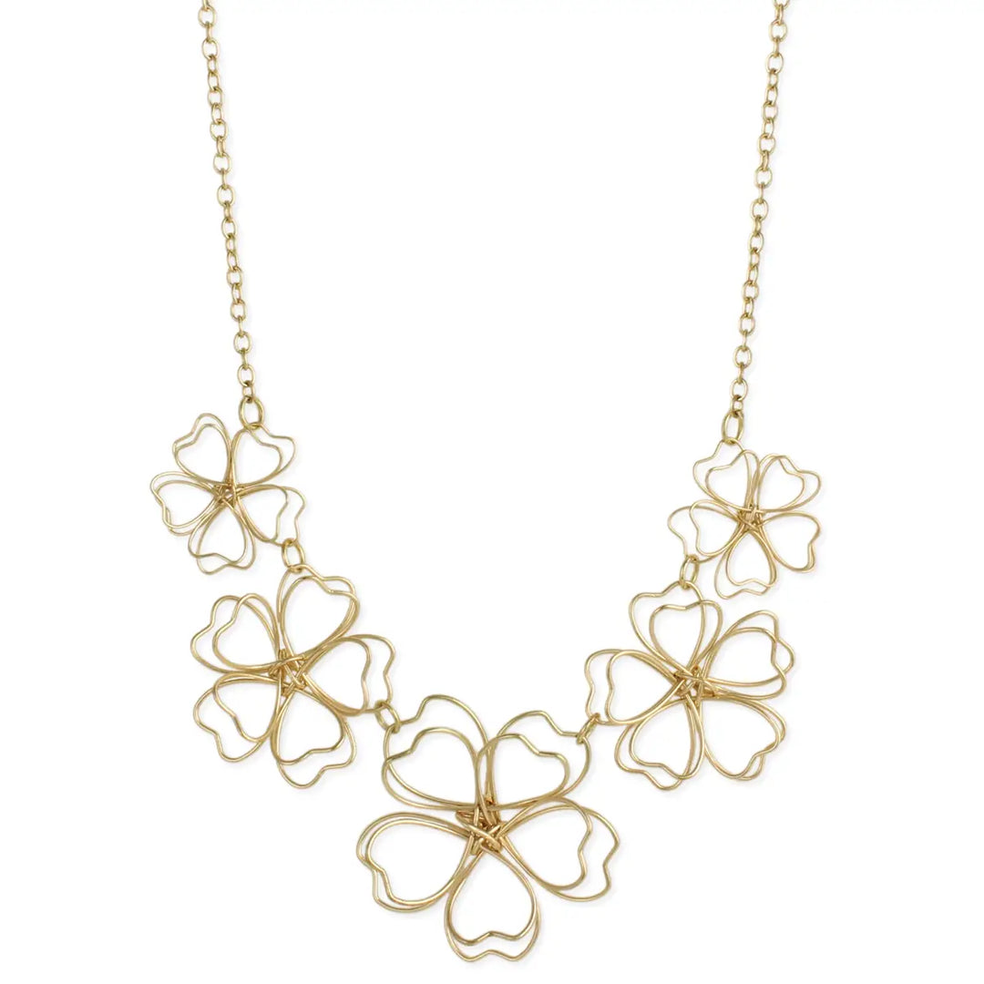 Sketchbook Flower Necklace