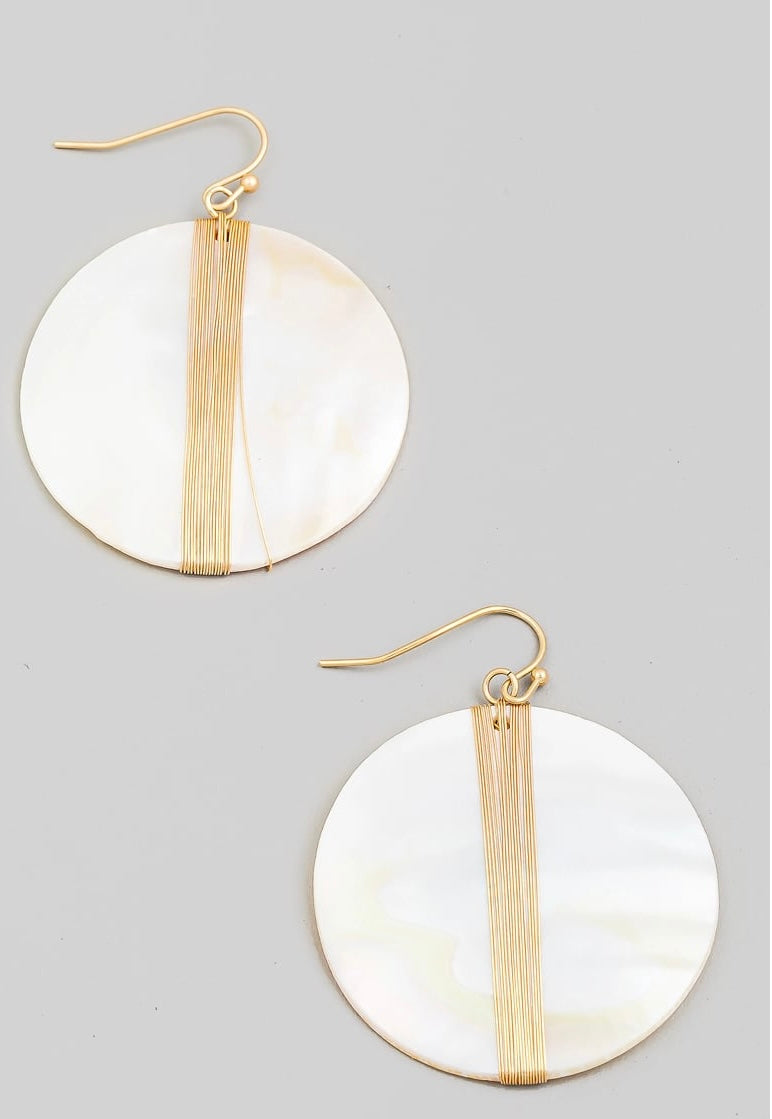 Seashell Disc Dangle