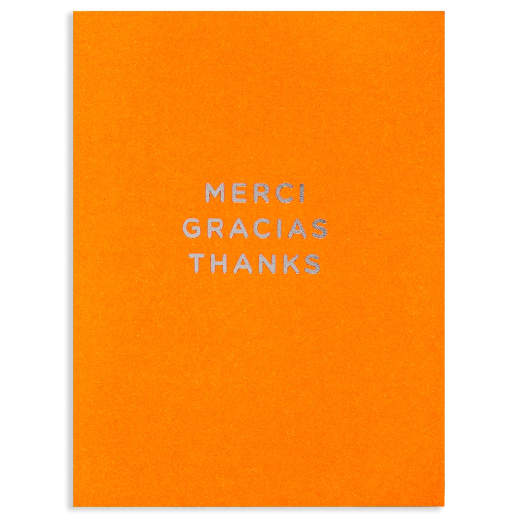 Merci Gracias Thanks