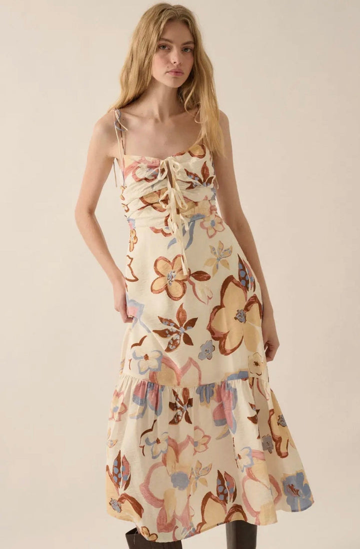 Vallie Floral Midi Dress