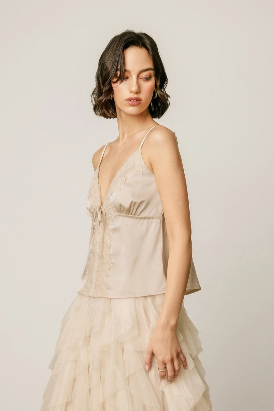 Adelia Satin Cami Top
