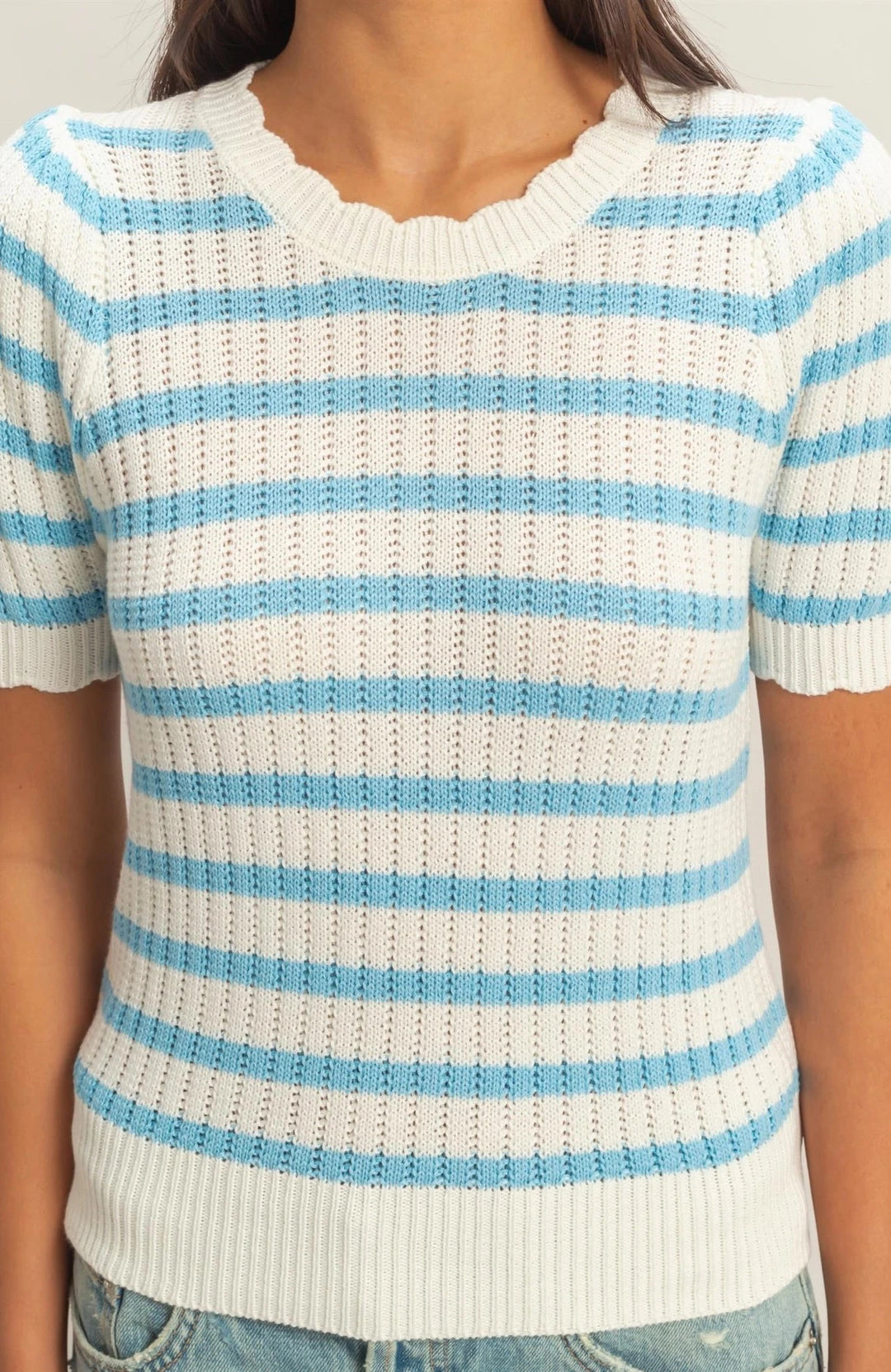 Ocean Breeze Striped Top