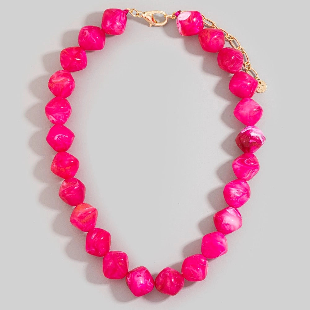 Marble Beaded Necklace