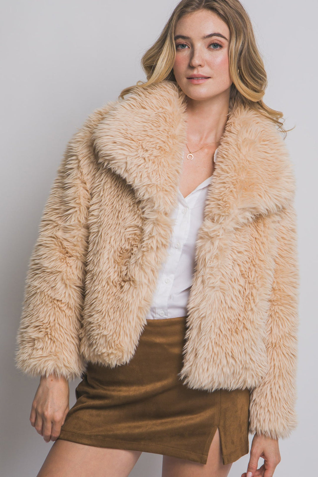 Girls Night Out Faux Fur Jacket