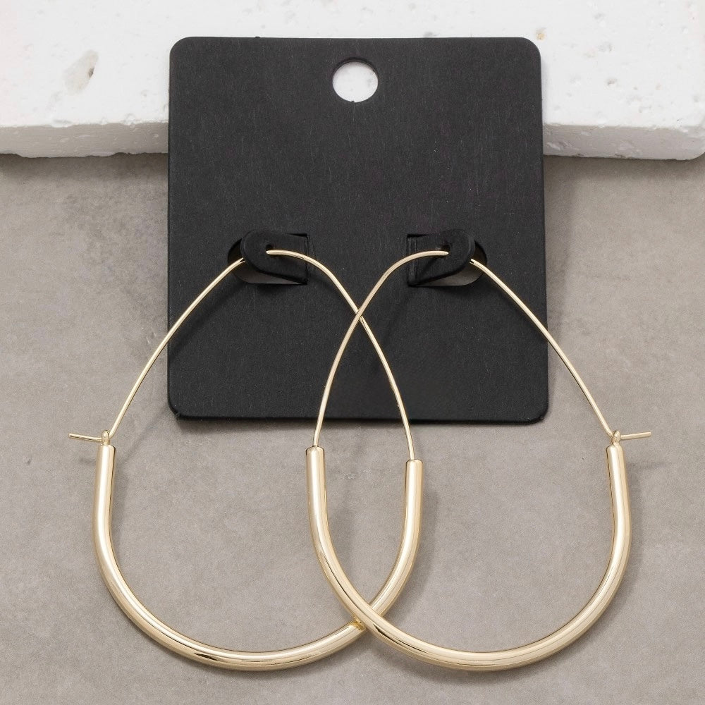 Teardrop Hoops