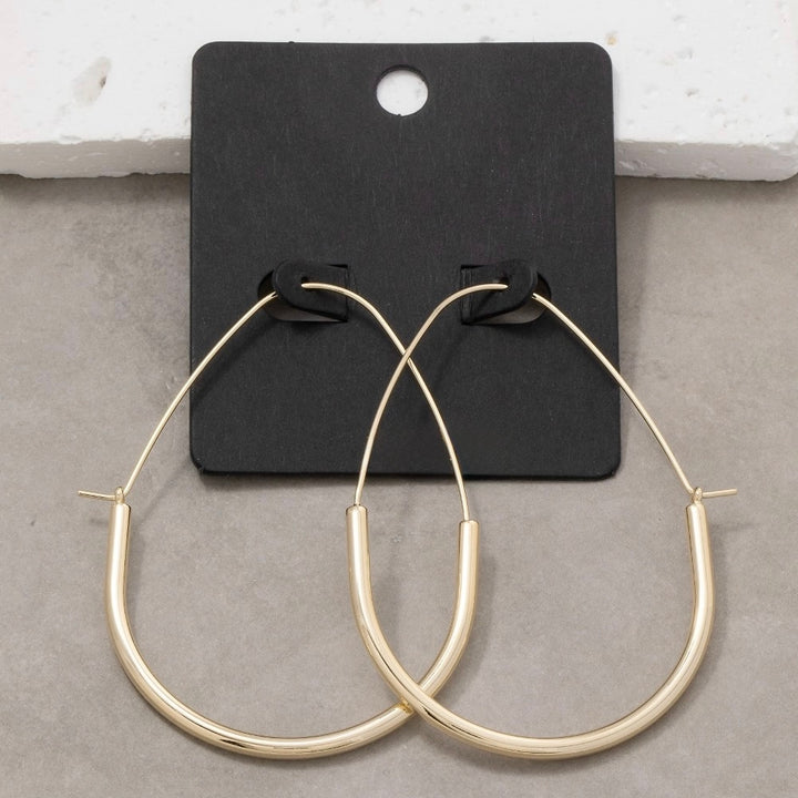 Teardrop Hoops