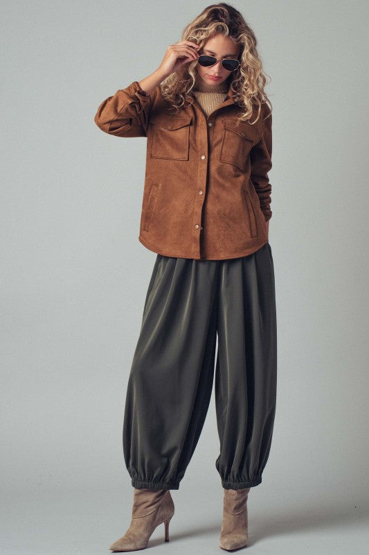 Cove Faux Suede Shacket