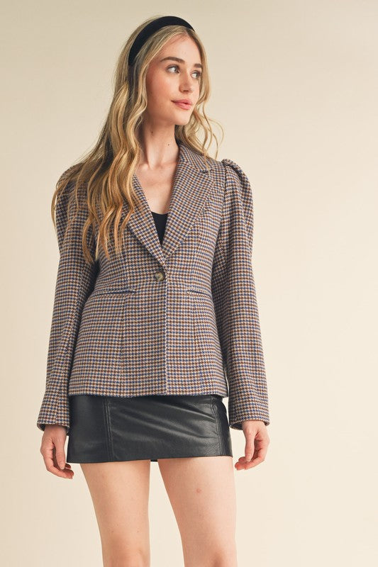 Sloane Houndstooth Blazer