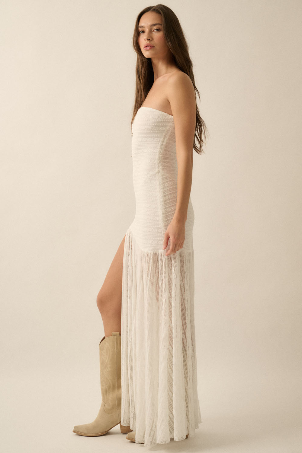 Wanda Strapless maxi Dress