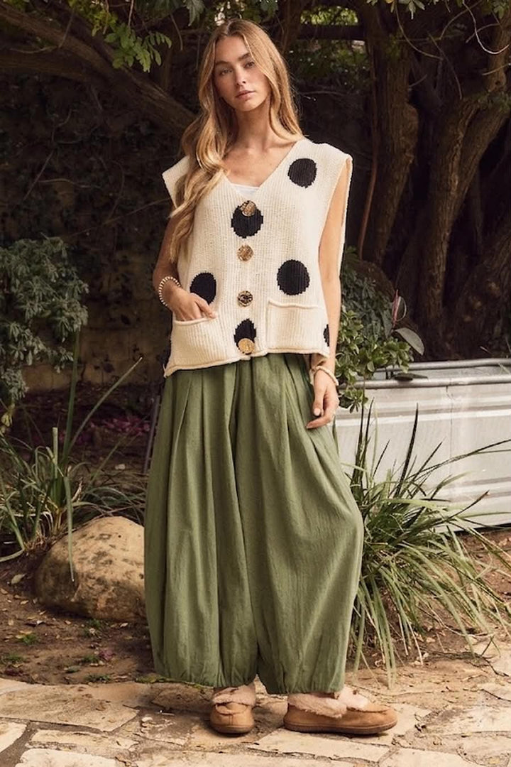 Anna Balloon Cotton Pants