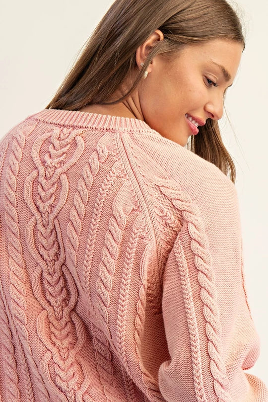 Amber Cable Knit Sweater