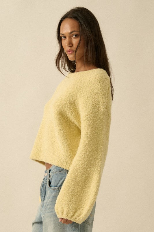 Etta Bubble Sleeve Sweater Butter