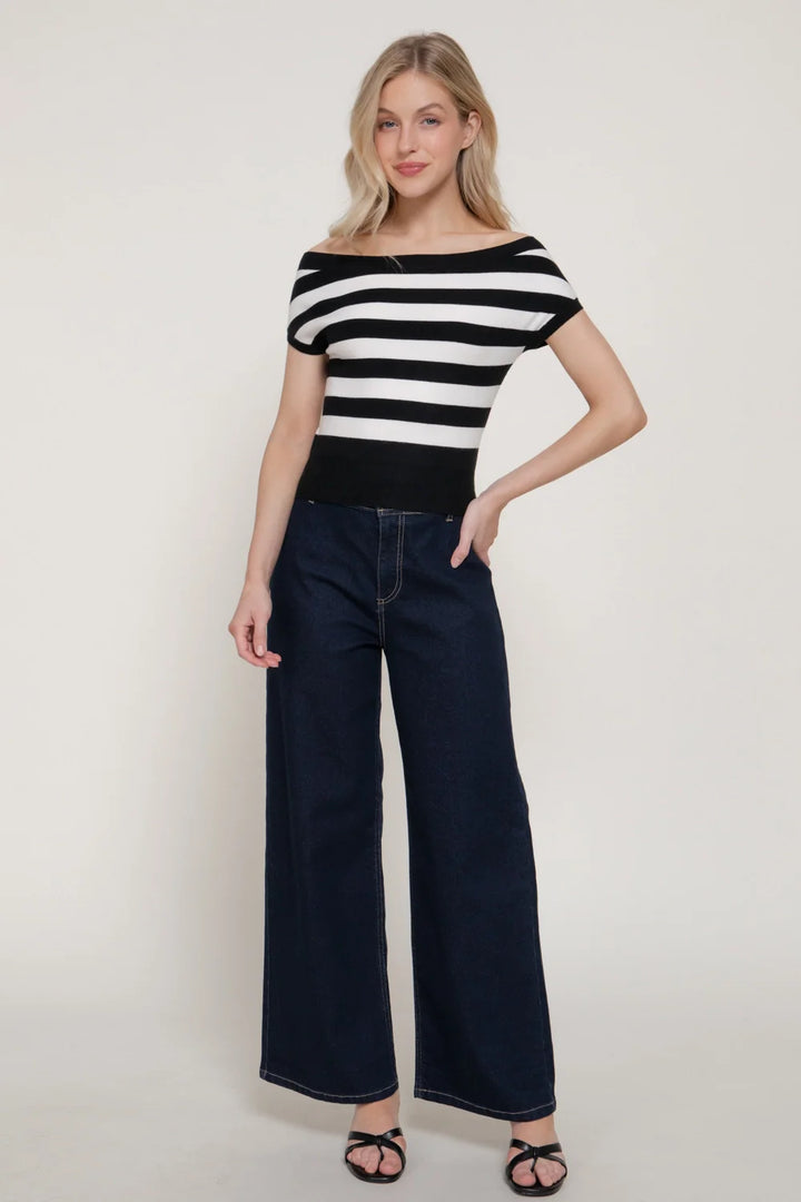 Marta Off Shoulder Sweater Top