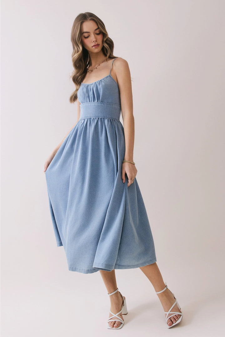 Elsie Denim Midi Dress