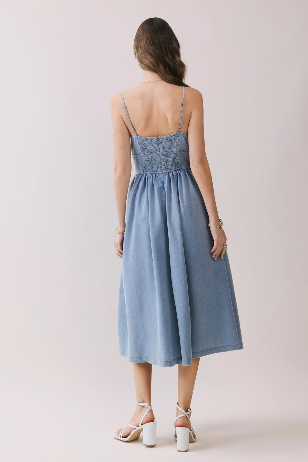 Elsie Denim Midi Dress