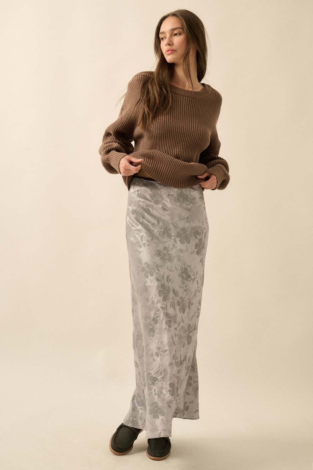 Darla Satin Maxi Skirt