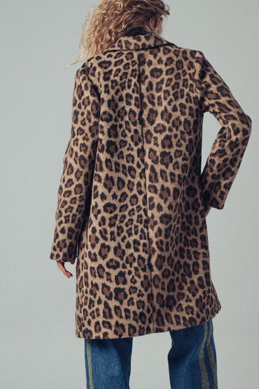 Here Kitty Leopard Coat