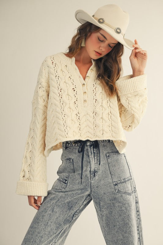 Tulip Cable Sweater