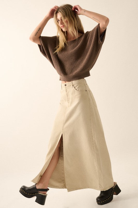 Olivia Ribbed Knit Sweater