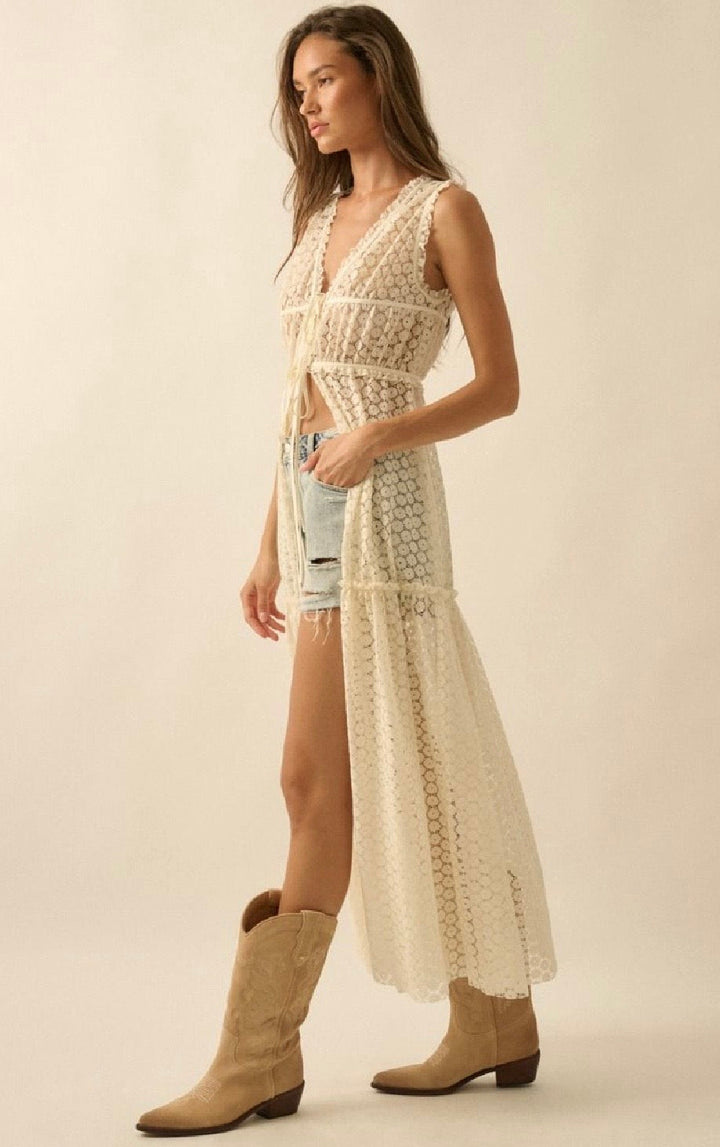 Isabella Tie Front Maxi Top