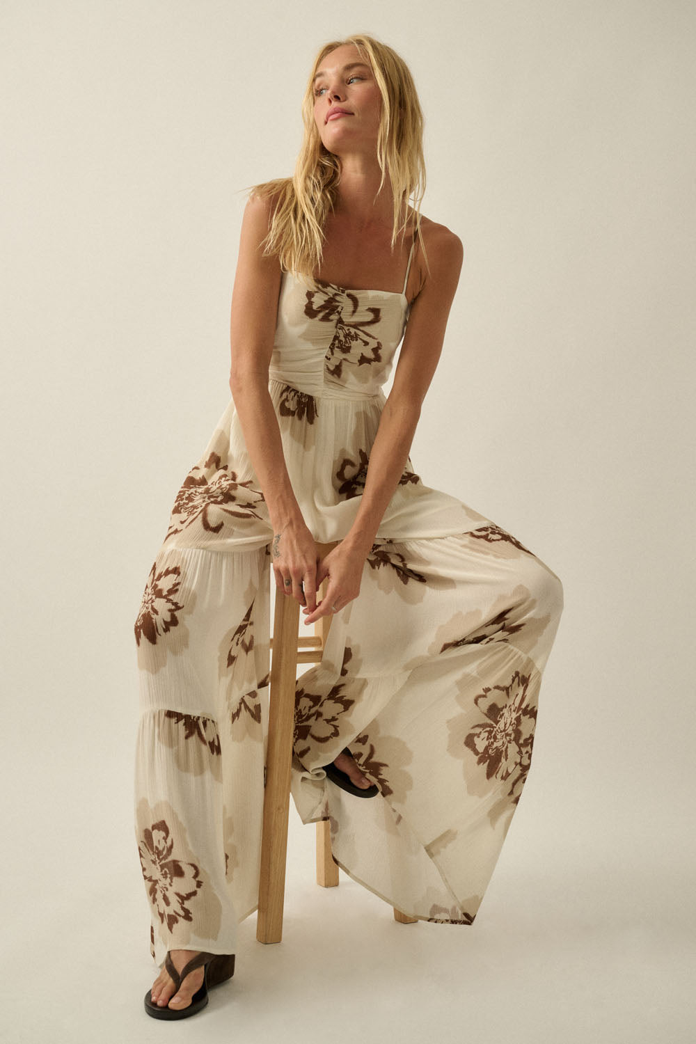 Anny Ruched Cami Jumpsuit