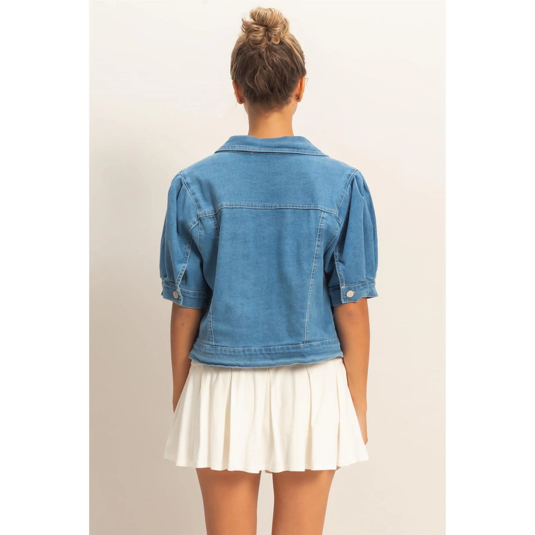 Gia Short Sleeve Denim Jacket