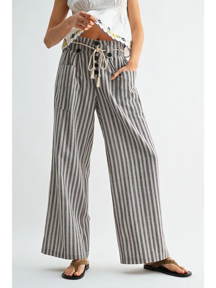 Lorelai Drawstring Linen Pants