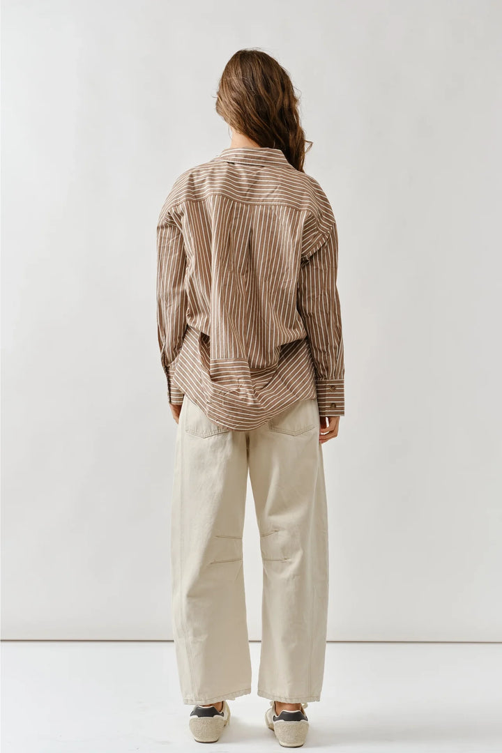 Dani Embroidered Barrel Jeans