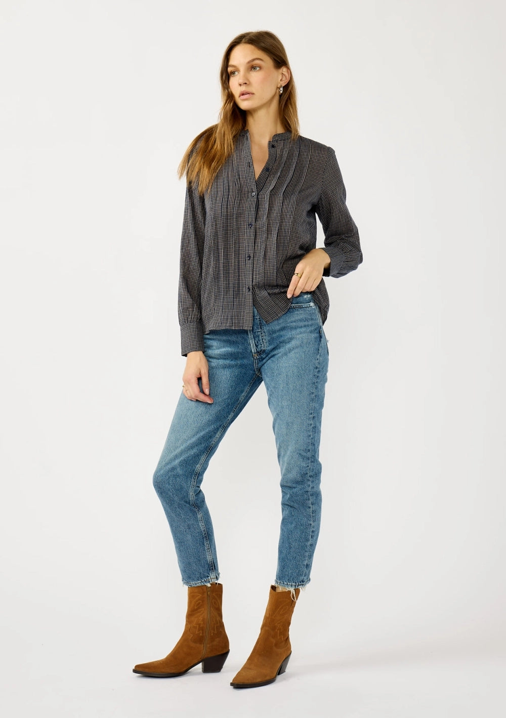 Wallace Checkered Blouse