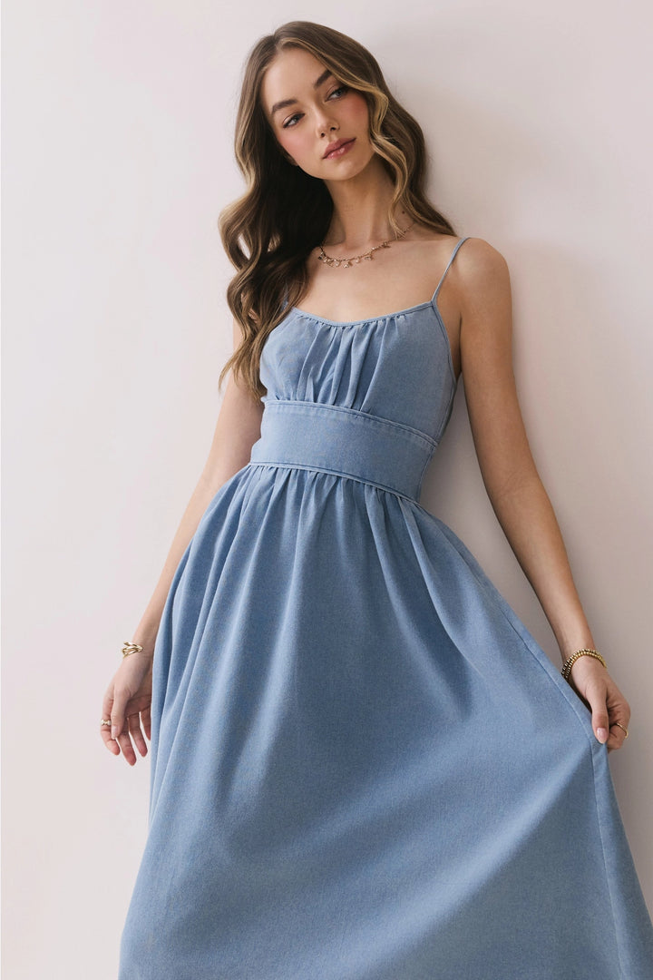 Elsie Denim Midi Dress