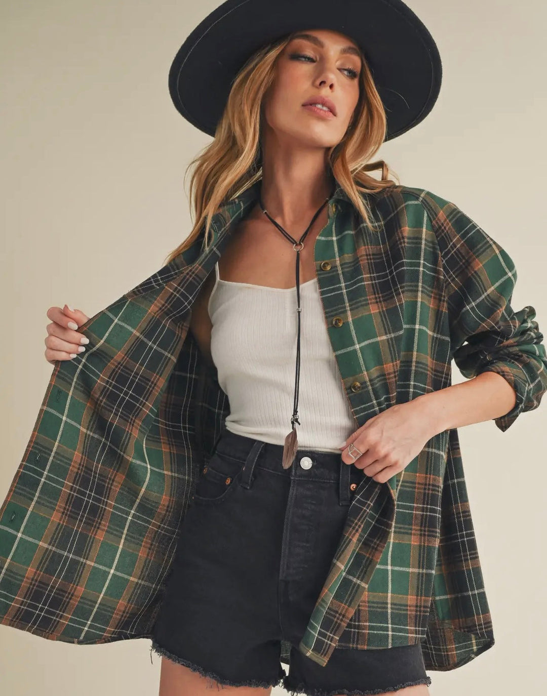 Lizzie Flannel Top