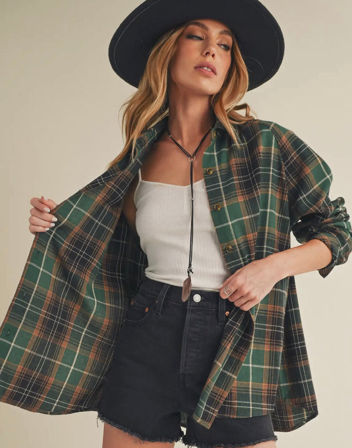 Lizzie Flannel Top
