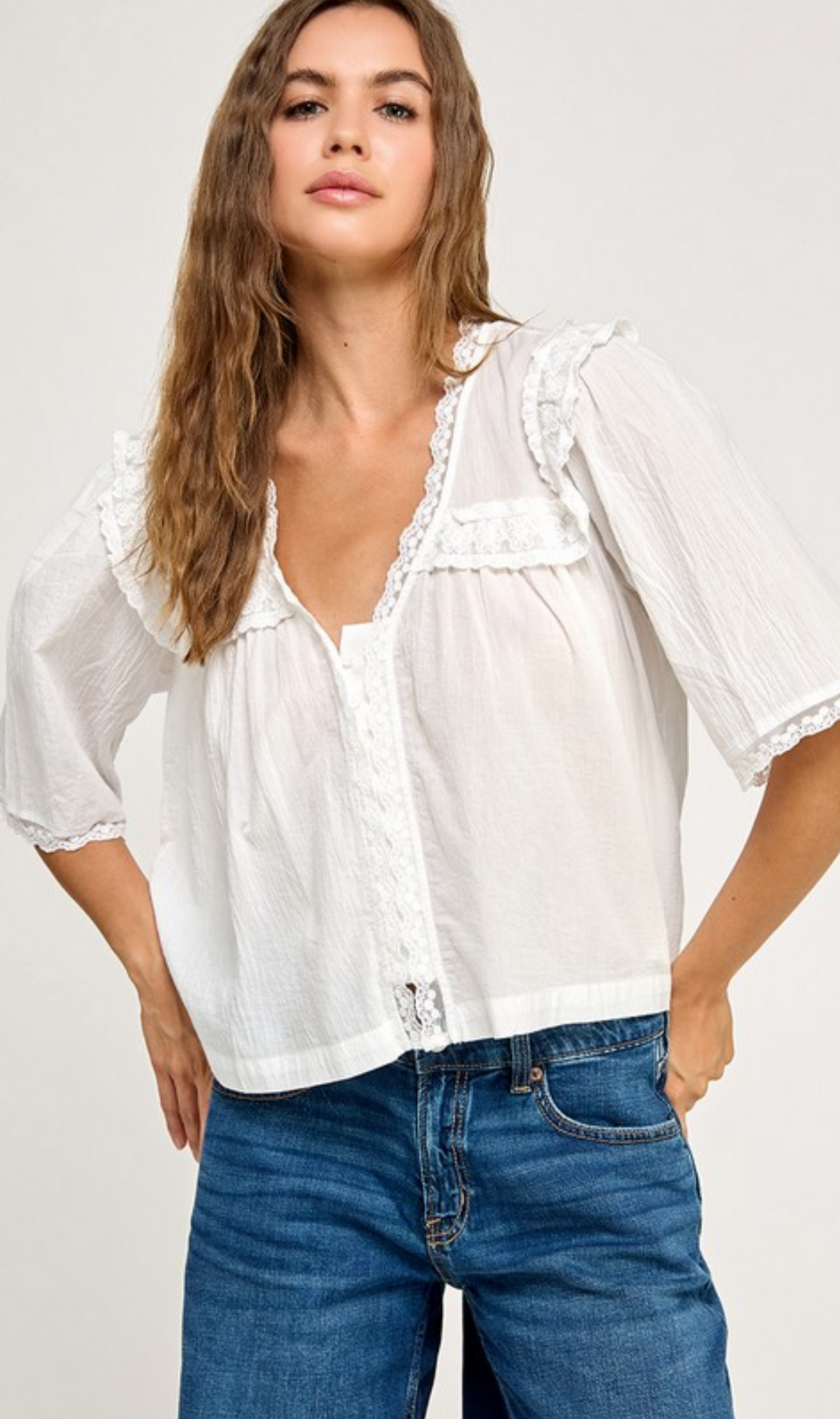 Campbell Embroidered Top