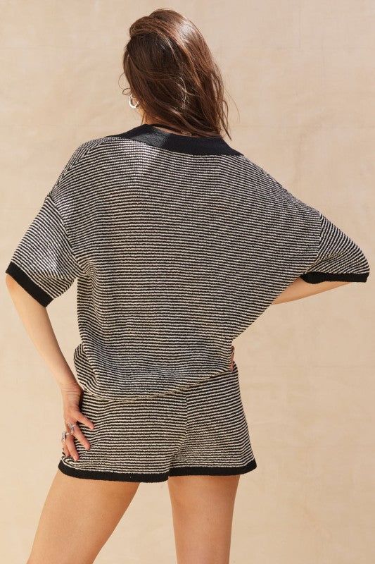 Amanda Ribbed Knit Top