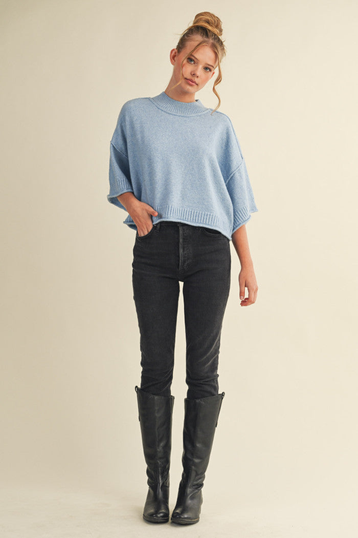Nadia Mock Neck Sweater