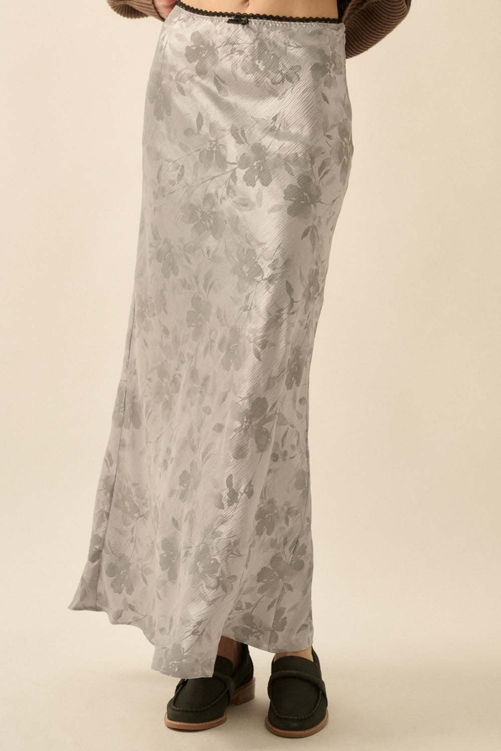 Darla Satin Maxi Skirt