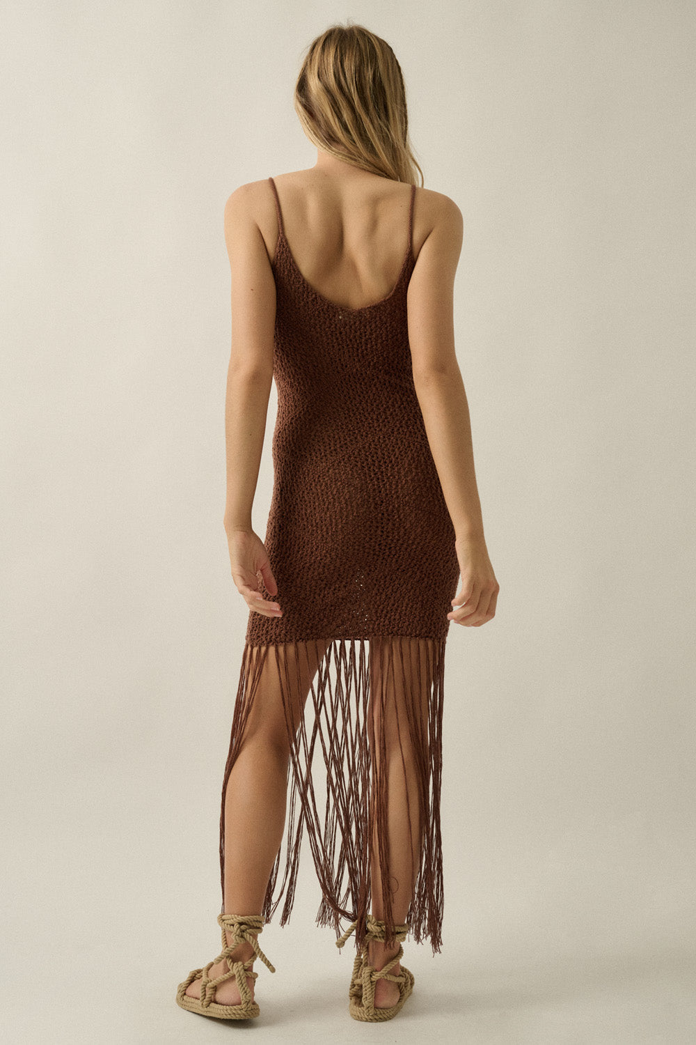 Beatrix Fringe-Maxi Dress