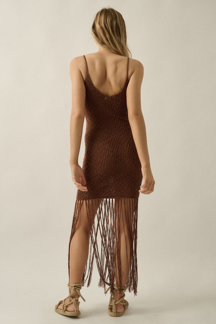 Beatrix Fringe-Maxi Dress