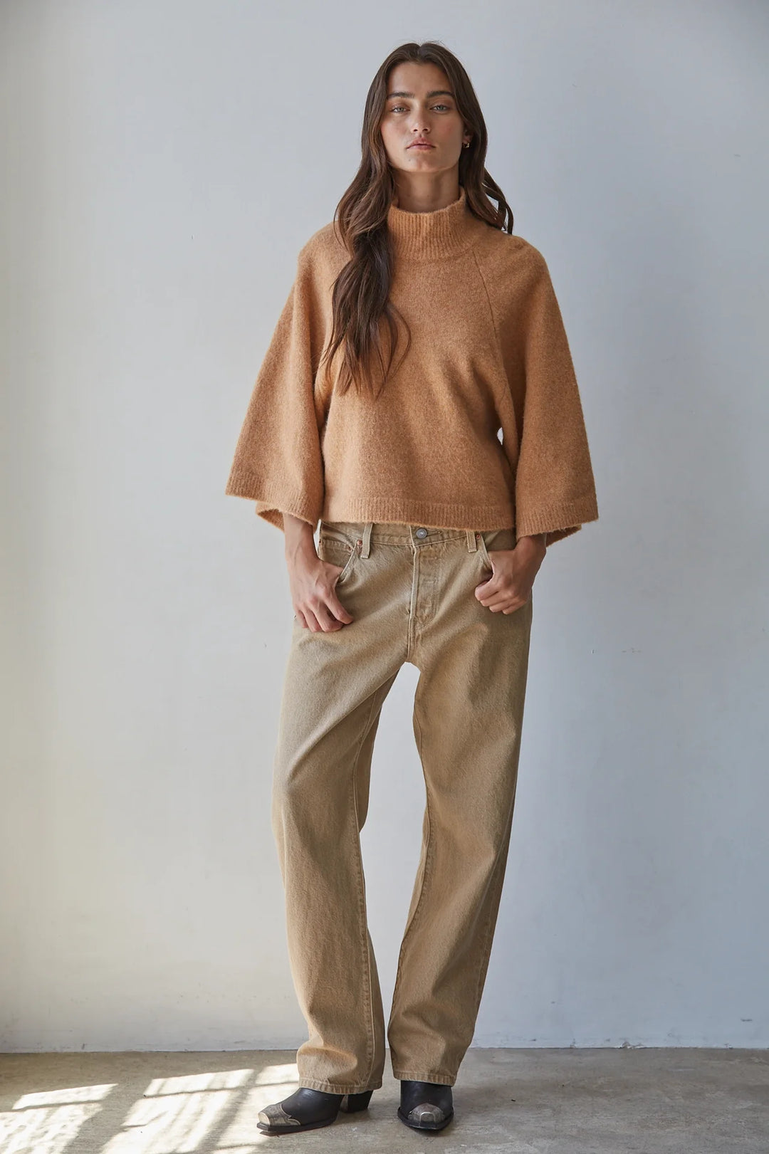 Evelyn Mock Neck Sweater