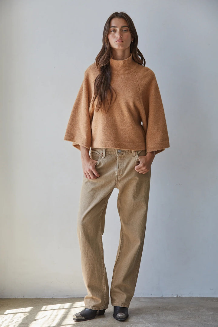 Evelyn Mock Neck Sweater