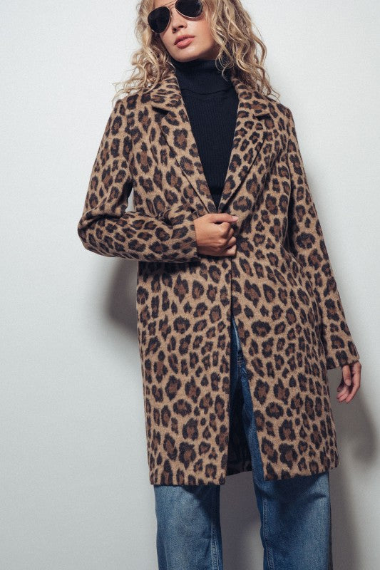 Here Kitty Leopard Coat
