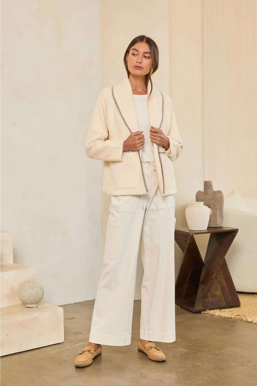 Kayla Open Front Cardigan