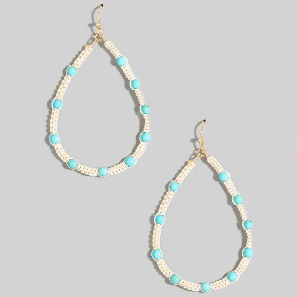 Threaded Teardrop Earrings