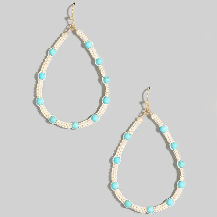 Threaded Teardrop Earrings