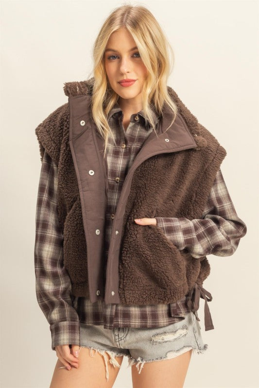 Aspen Oversized Sherpa Vest