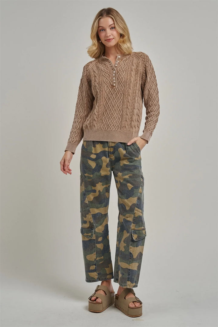 Monica Camouflage Cargo pants