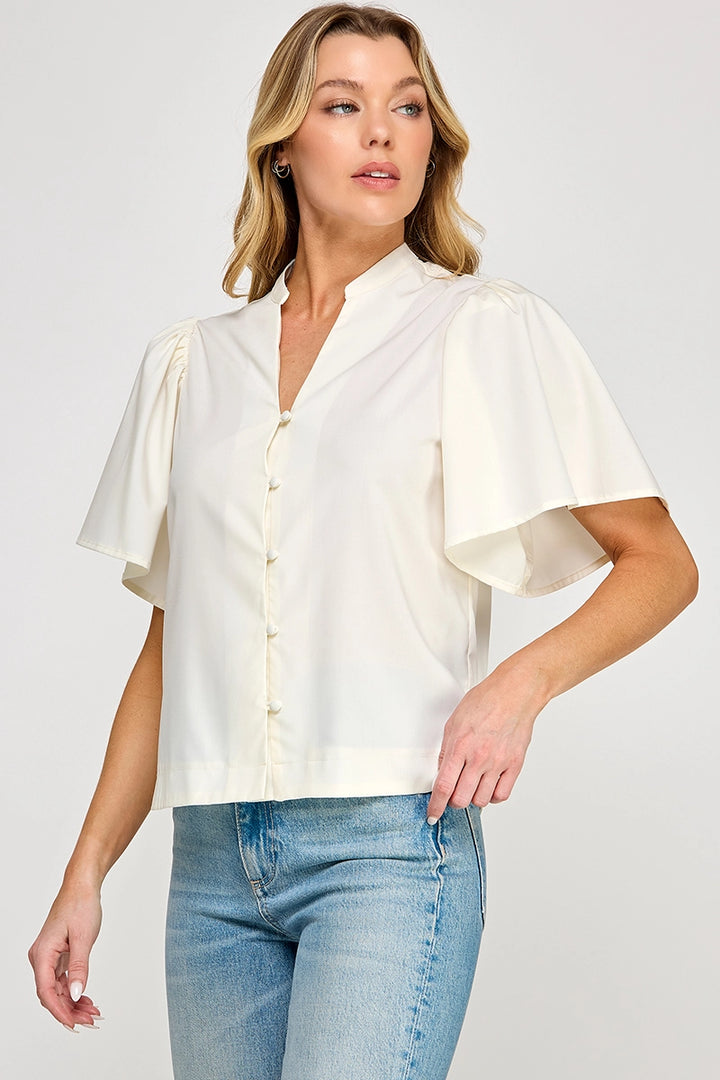Laurel Poplin Top