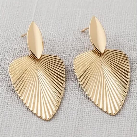 Sia Gold Leaf Earrings